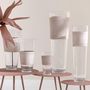 Voir la diapositive 3 : Paris Prix Vase Déco en Verre  Delph  45cm Transparent & Beige
