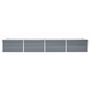 Voir la diapositive 3 : VIDAXL Lit sureleve de jardin Acier galvanise 320x80x45 cm Gris