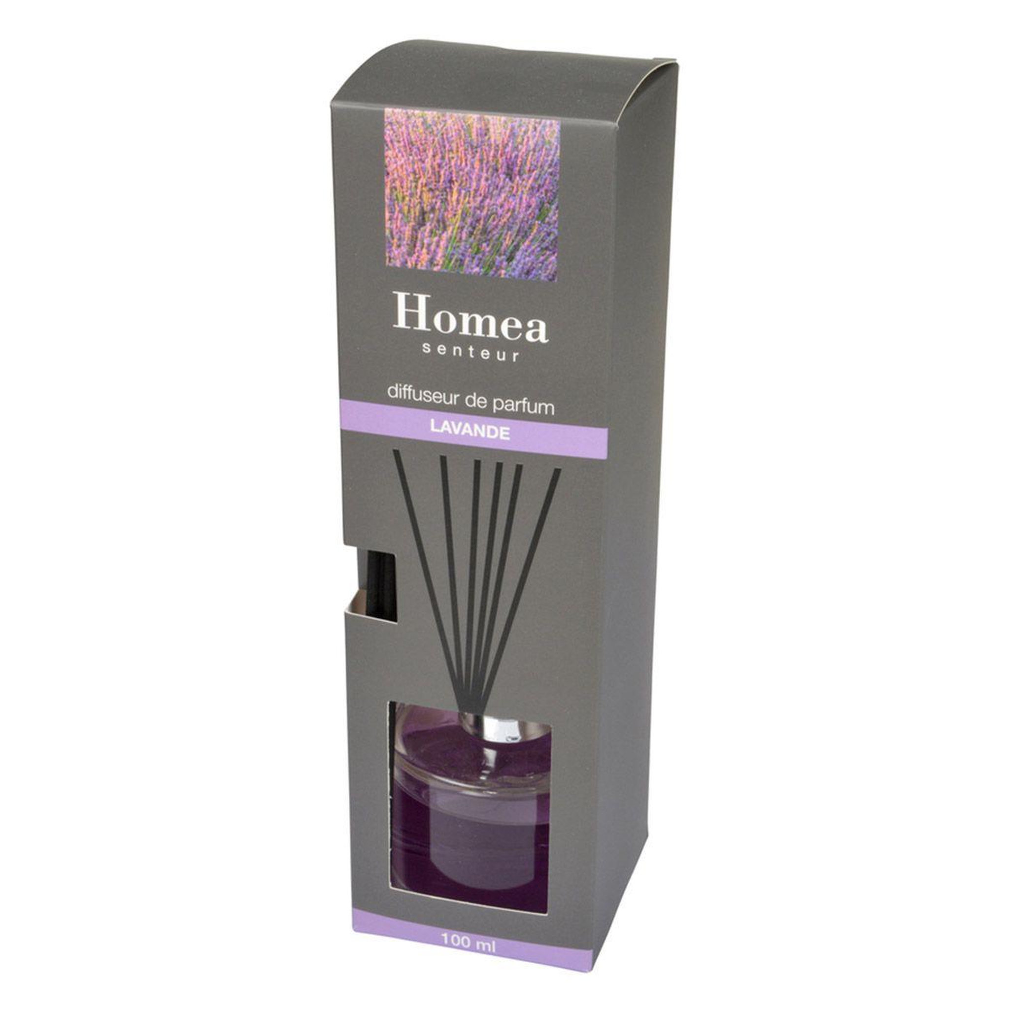 Voir la diapositive 2 : HOMEA Diffuseur de parfum  rond  100ml lavande