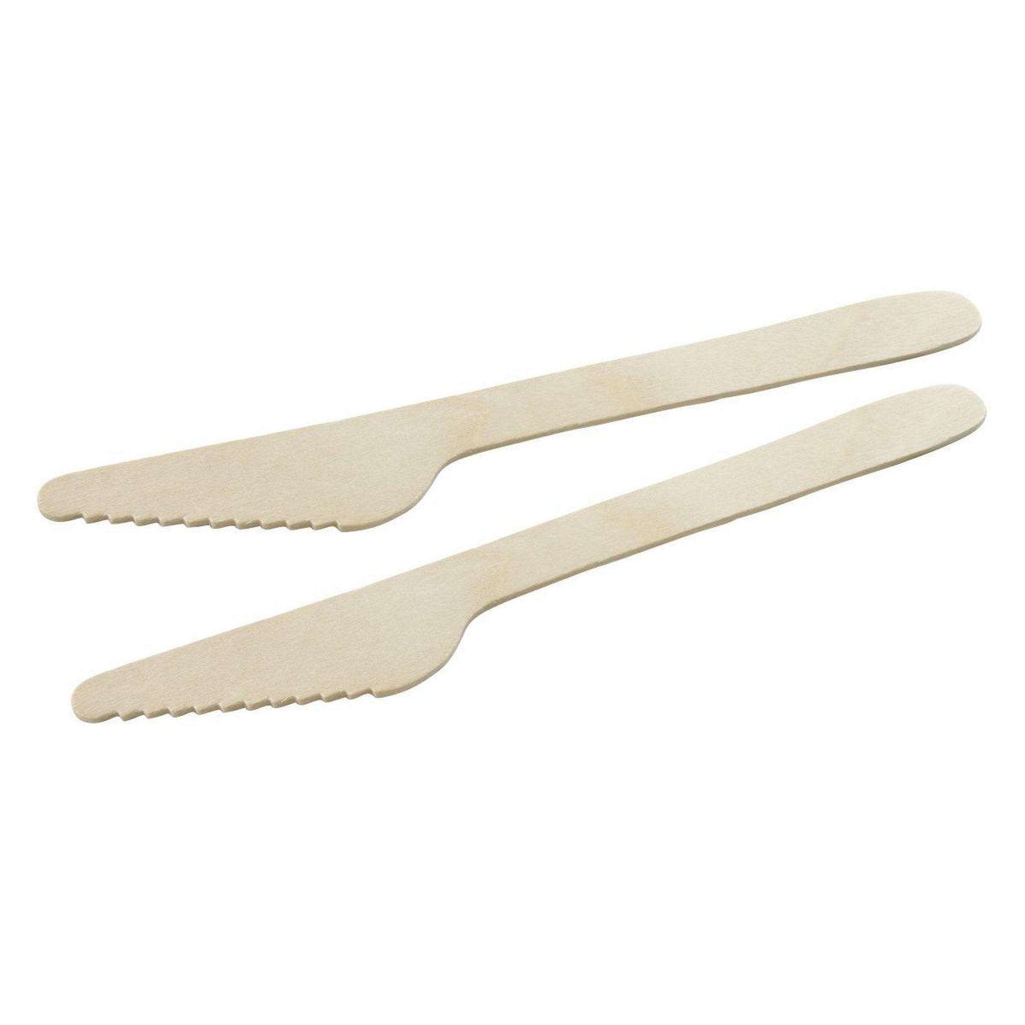 Fackelmann Lot de 30 couteaux en bois jetables Fackelmann Move