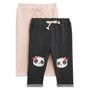 Voir la diapositive 1 : IN EXTENSO Lot de 2 pantalons molleton pandas bébé fille