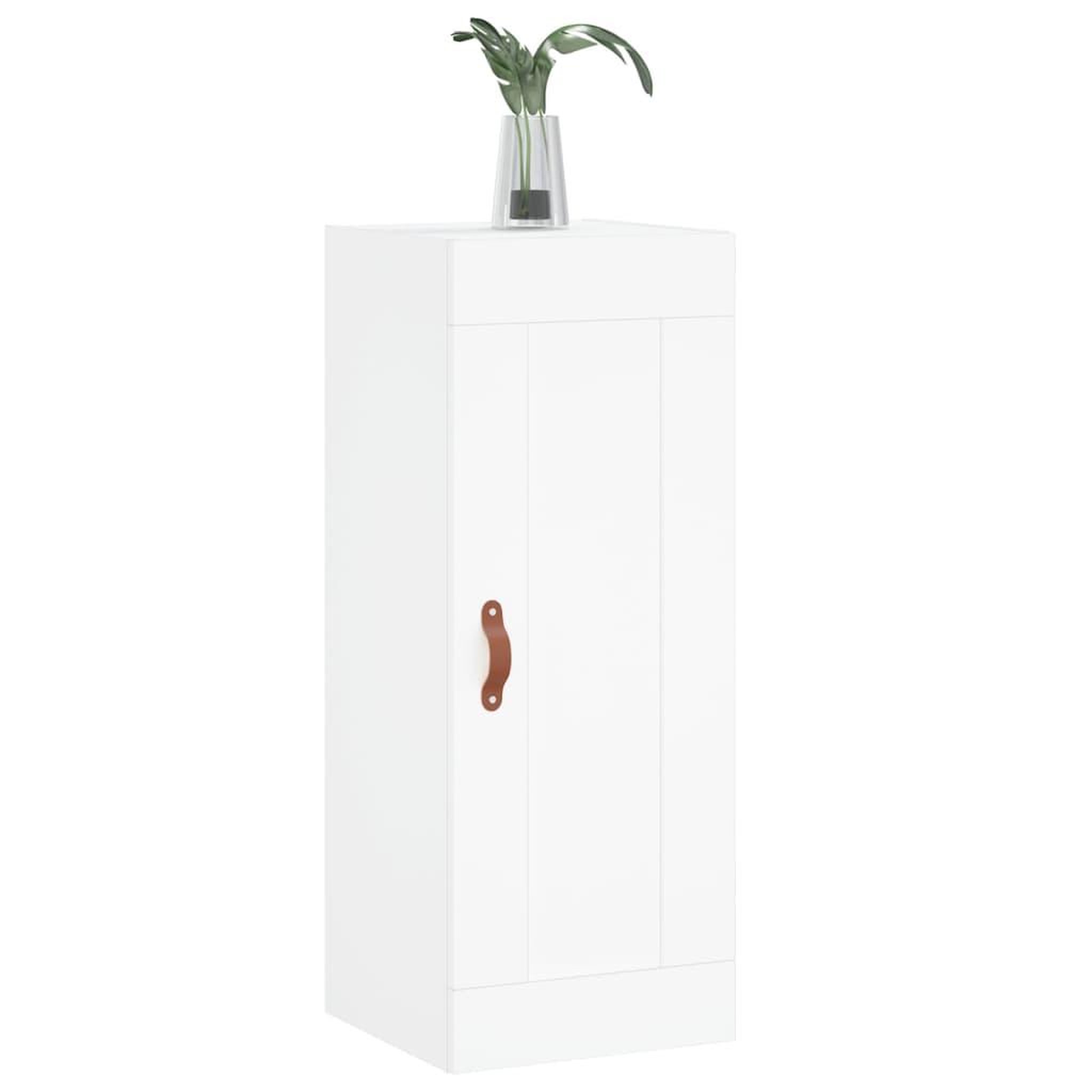 Voir la diapositive 4 : VIDAXL Armoire murale blanc 34,5x34x90 cm bois d'ingenierie