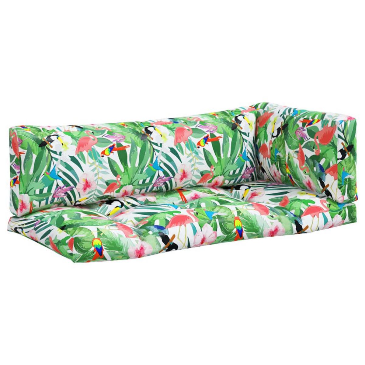 VIDAXL Coussins de palette lot de 3 multicolore tissu Oxford