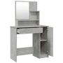 Voir la diapositive 5 : VIDAXL Ensemble de coiffeuse Gris beton 86,5x35x136 cm