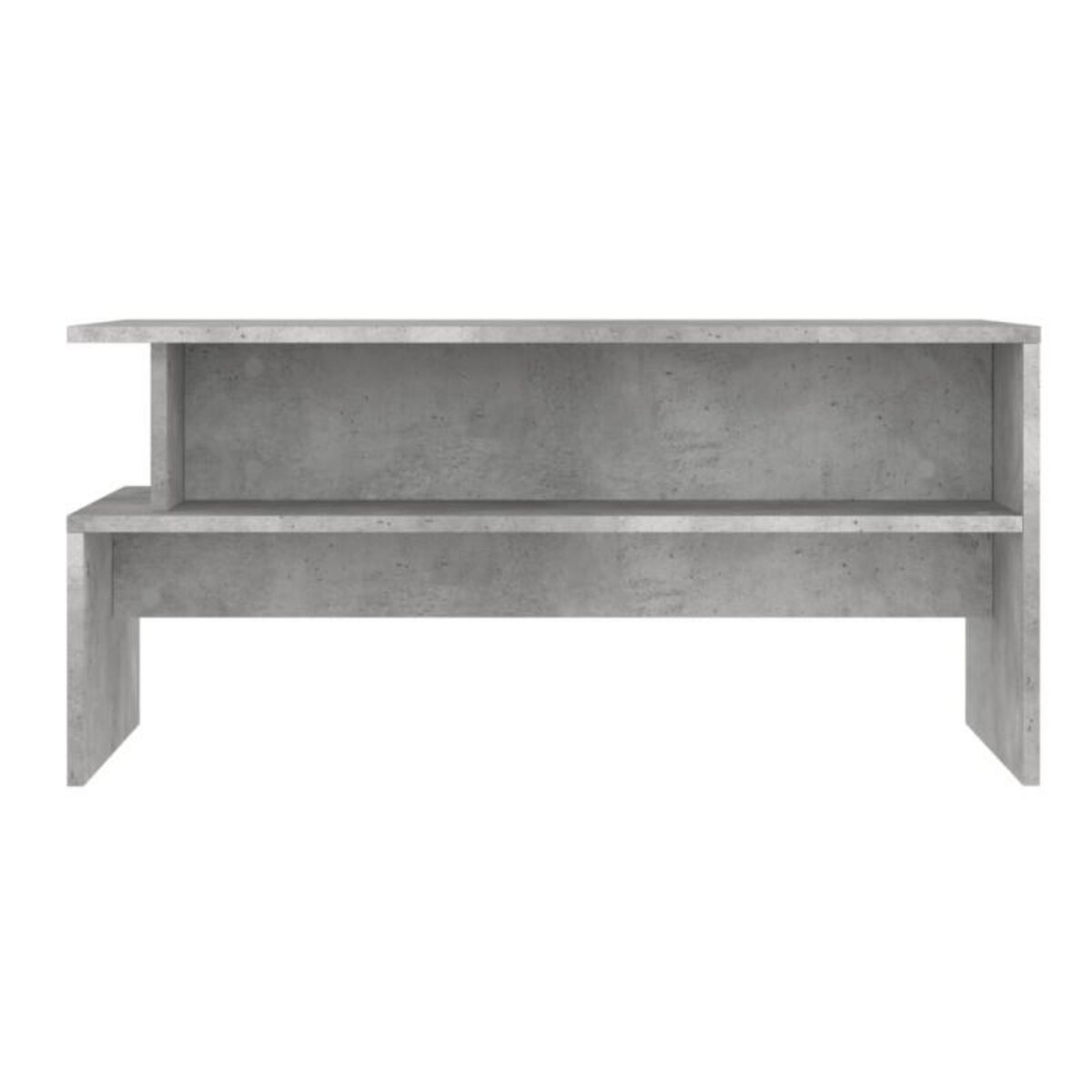 VIDAXL Table basse gris béton 90x55x42,5 cm bois d ingénierie