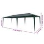 Voir la diapositive 6 : VIDAXL Tente de reception 3x6 m PE Vert