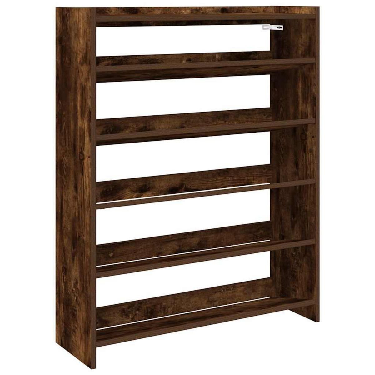 VIDAXL Etagere a chaussures chene fume 80x25x100 cm bois d'ingenierie