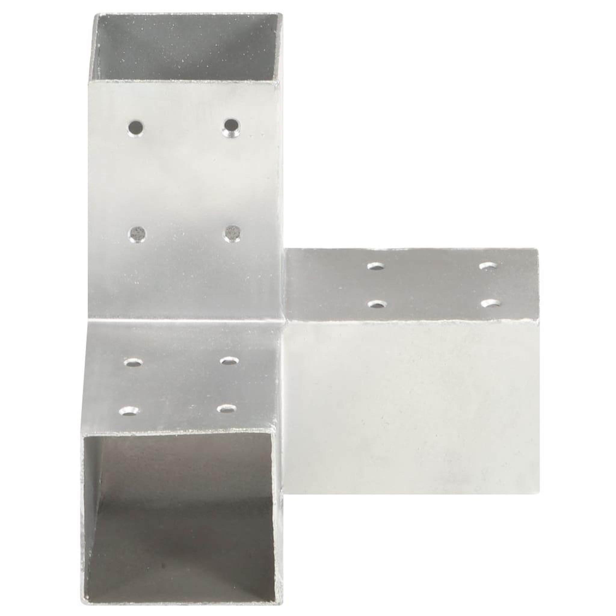 Voir la diapositive 2 : VIDAXL Connecteur de poteau Forme en Y Metal galvanise 81x81 mm