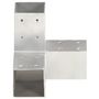 Voir la diapositive 2 : VIDAXL Connecteur de poteau Forme en Y Metal galvanise 81x81 mm