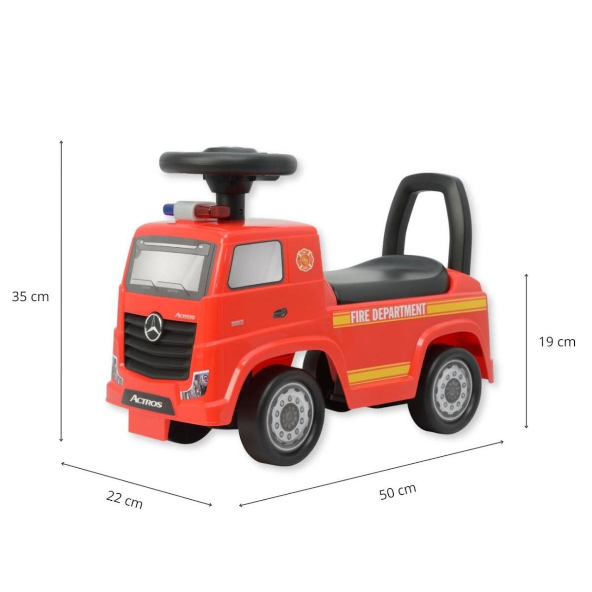 MILLY MALLY Porteur  Actros Camion Pompier Rouge