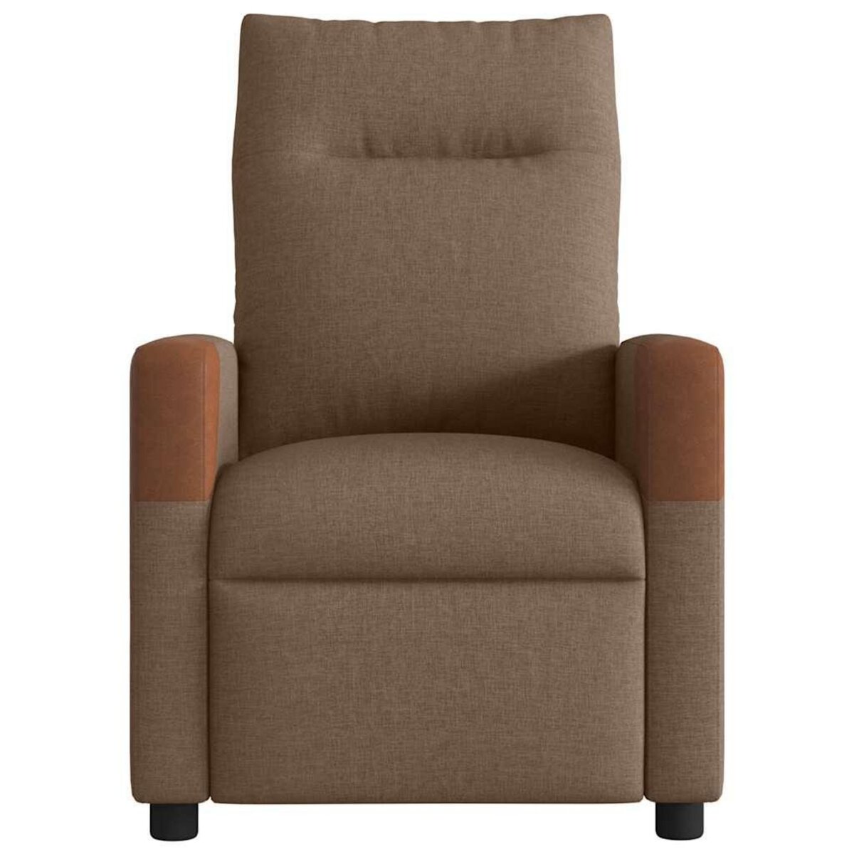 VIDAXL Fauteuil de massage inclinable Marron Tissu