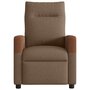 Voir la diapositive 3 : VIDAXL Fauteuil de massage inclinable Marron Tissu