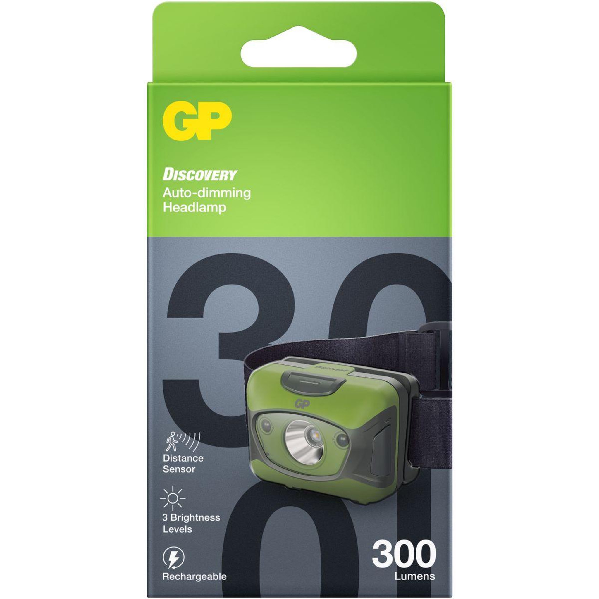 GP BATTERIES Lampe frontale Frontale 300 Lumens CH41 rechargeable