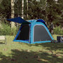 Voir la diapositive 3 : VIDAXL Tente de camping 4 personnes bleu liberation rapide impermeable