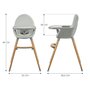 Voir la diapositive 6 : KINDERKRAFT Chaise haute 2en1 fini 2 pratique et confortable