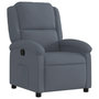 Voir la diapositive 2 : VIDAXL Fauteuil inclinable Gris fonce Velours