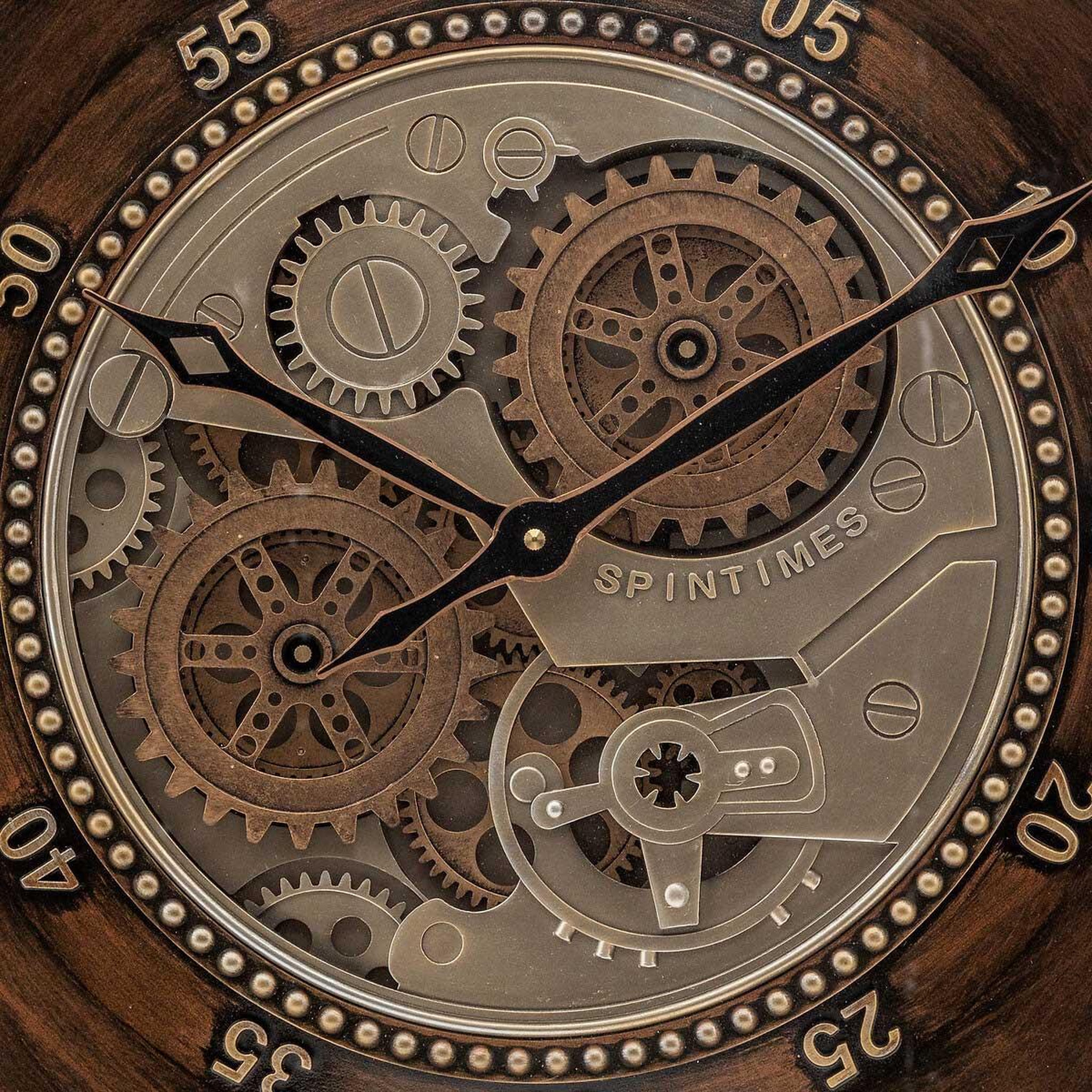 Voir la diapositive 2 : ATMOSPHERA Horloge avec mécanisme  yoni  59cm marron