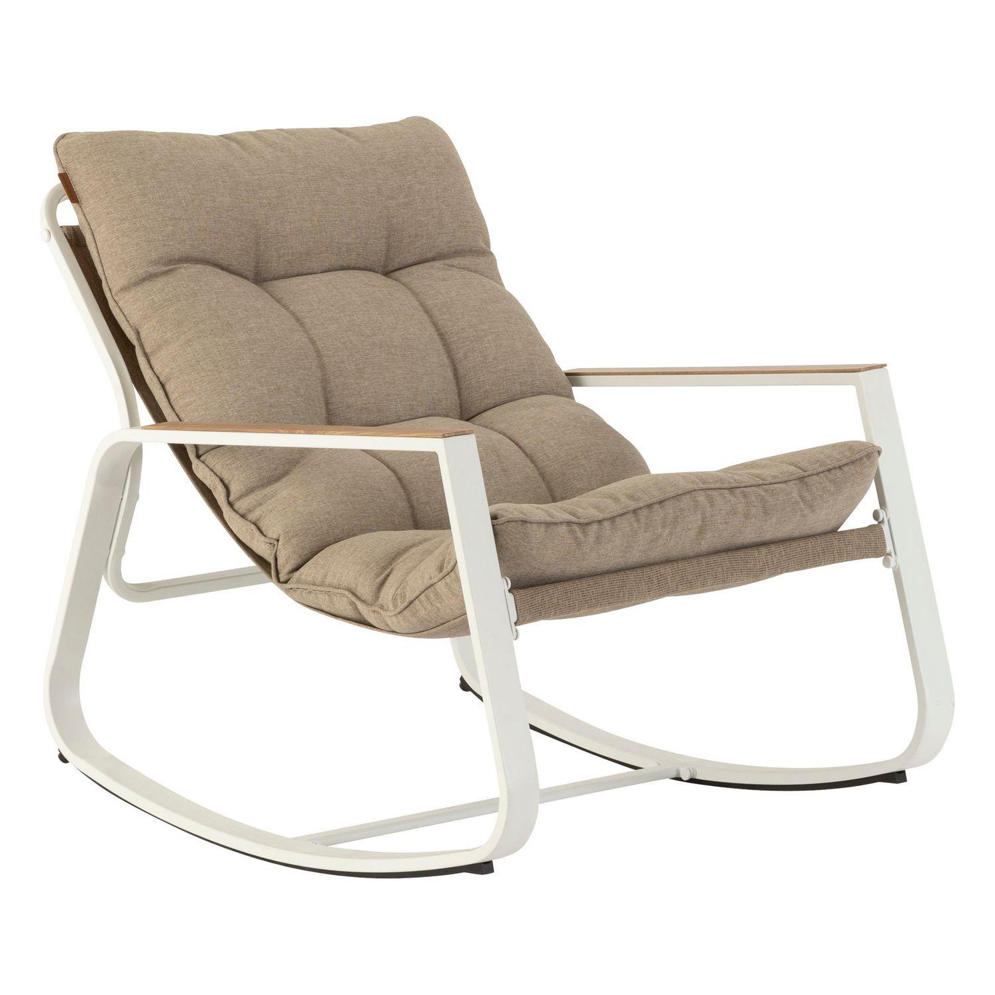 HESPERIDE Fauteuil de jardin à bascule felinio - taupe