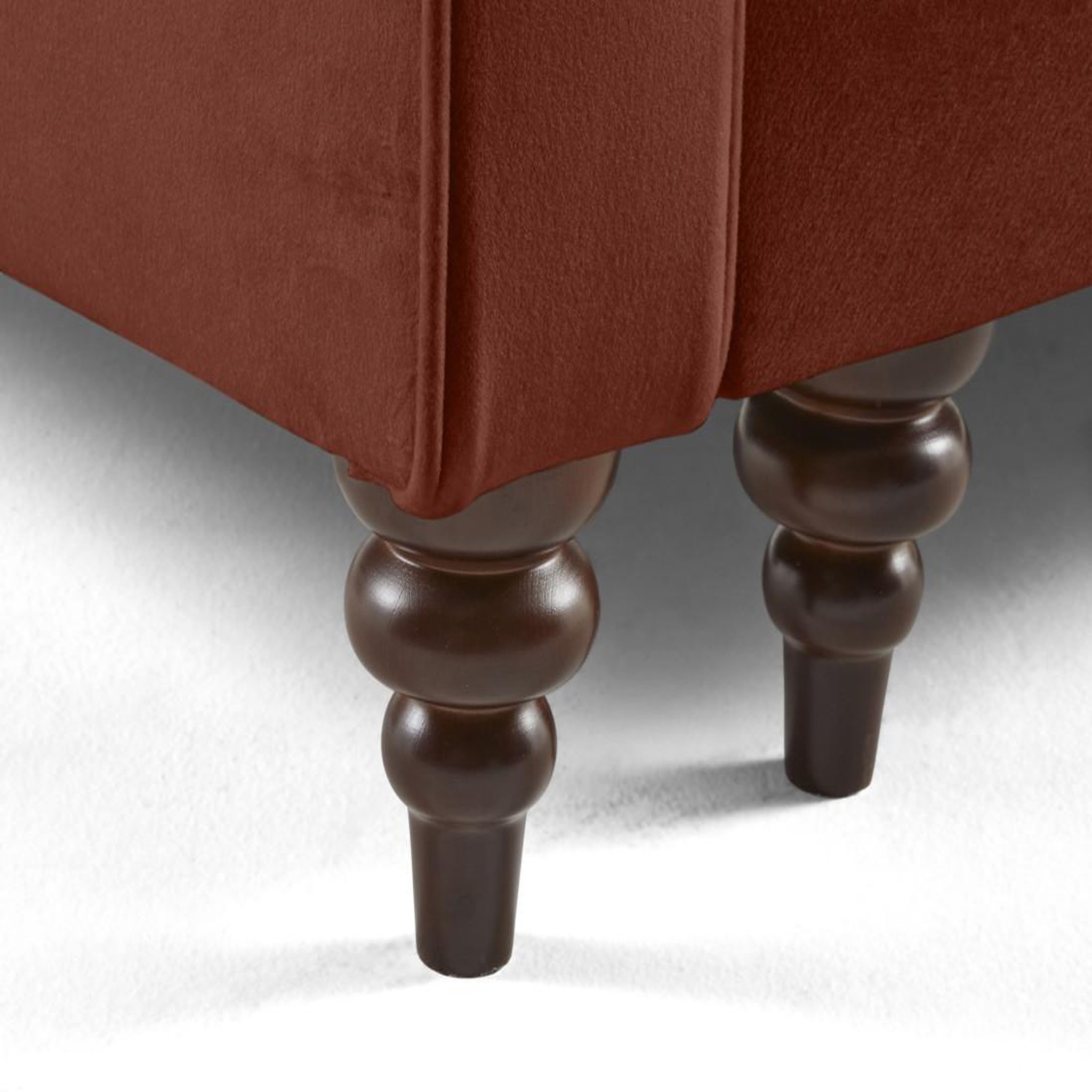 Voir la diapositive 5 : BEST MOBILIER Flamingo - canapé droit 3 places convertible en velours
