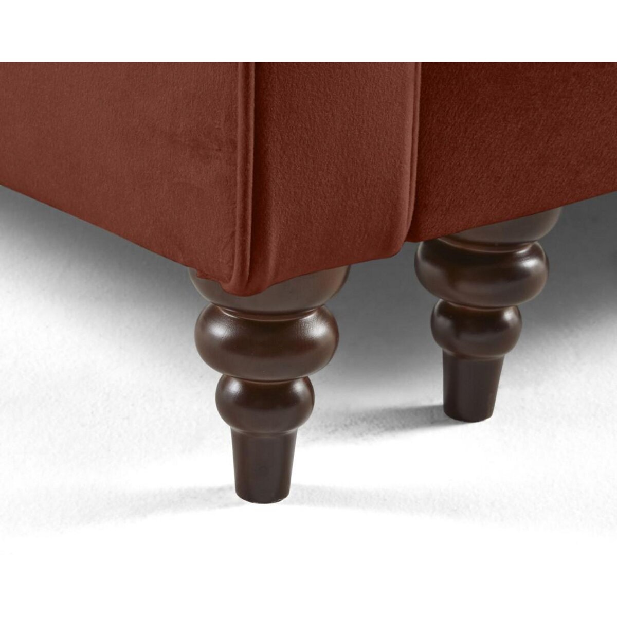 BEST MOBILIER Flamingo - canapé droit 3 places convertible en velours