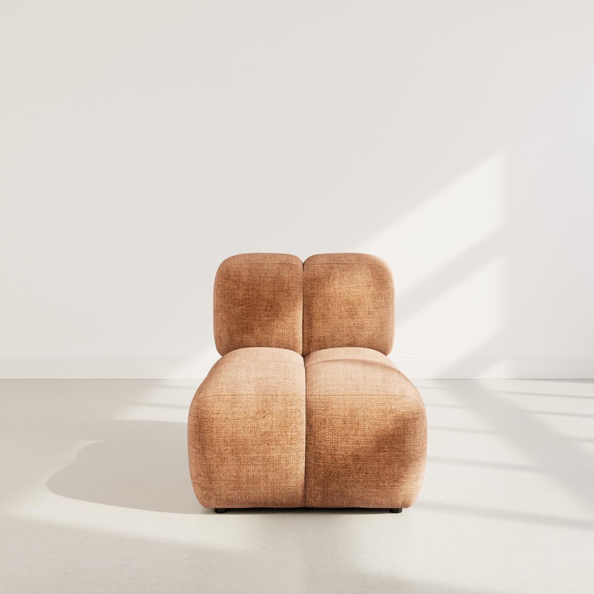 LISA DESIGN Grace - module d'assise en velours texturé