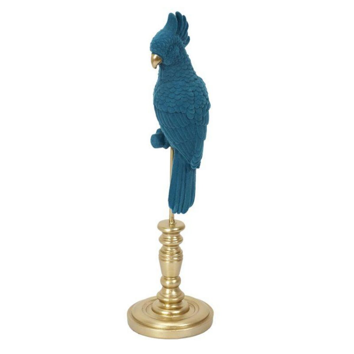 Paris Prix Statuette Décorative Perroquet 37cm Bleu pas cher