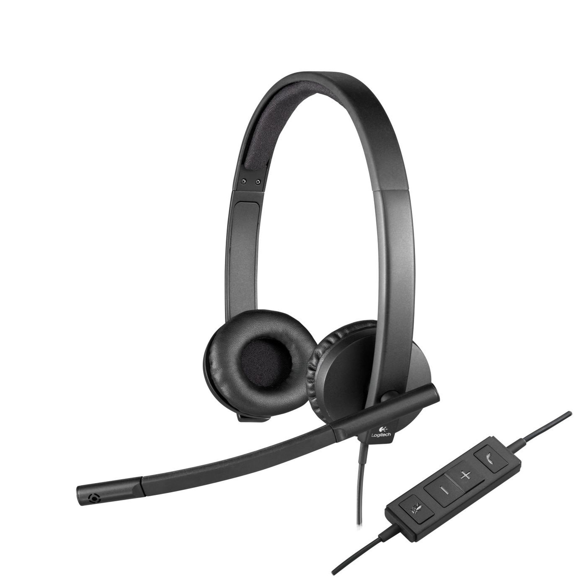 Voir la diapositive 3 : Logitech Casque USB Logitech H570e - On-Ear - Filiaire