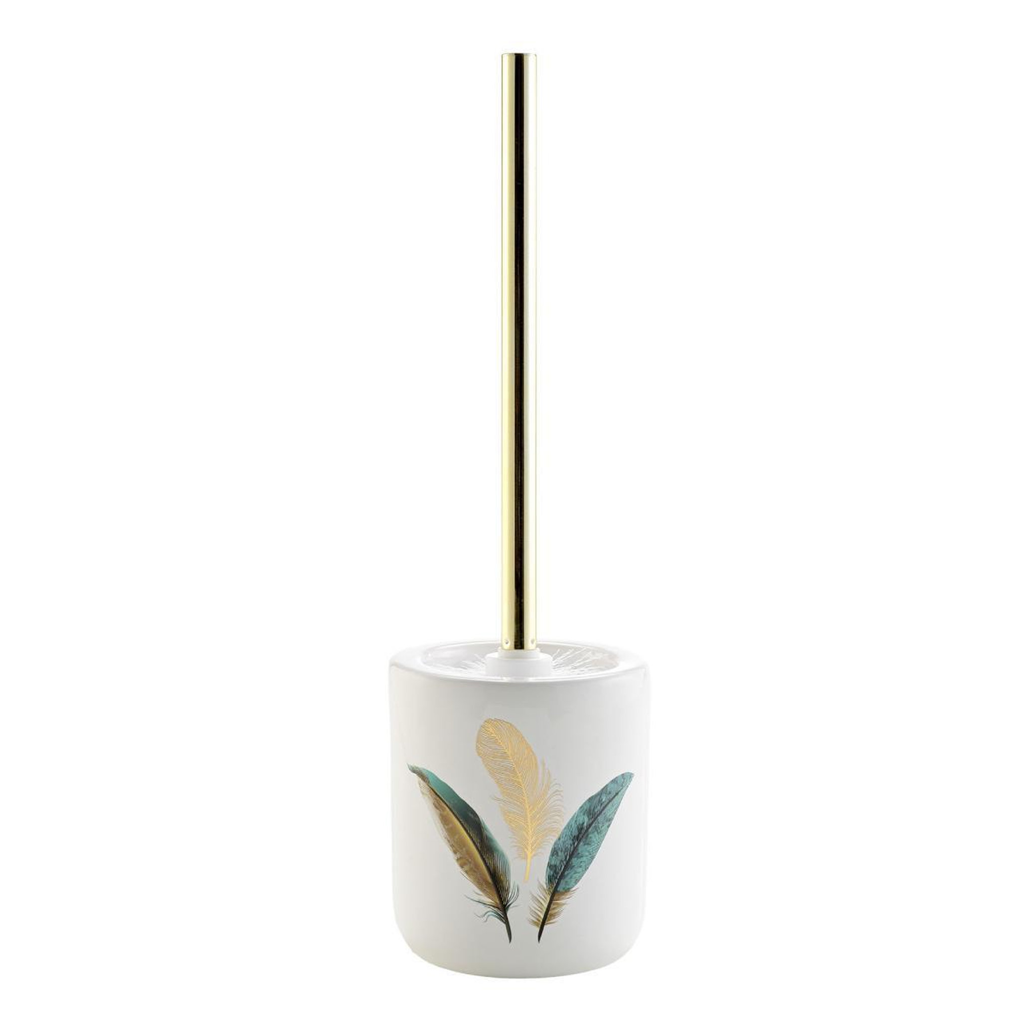 Douceur d'Intérieur Brosse wc déco  plumiss  40cm multicolore