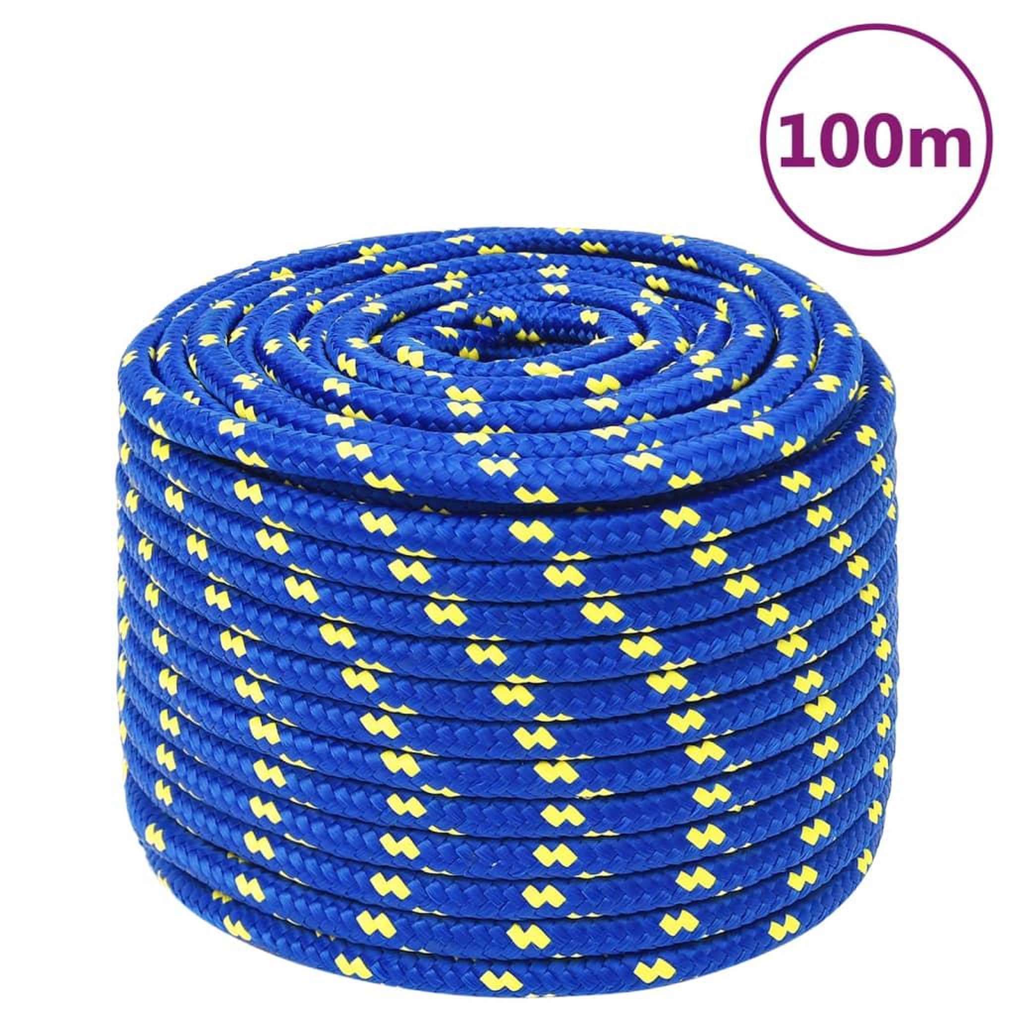 Voir la diapositive 1 : VIDAXL Corde de bateau Bleu 12 mm 100 m Polypropylene
