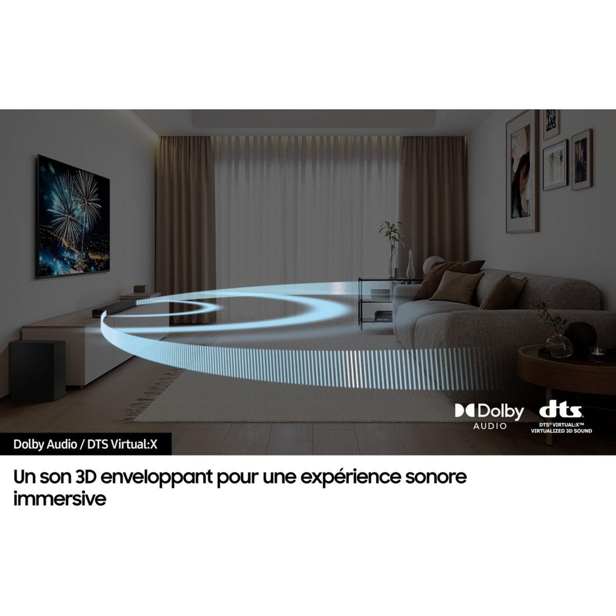 Voir la diapositive 3 : Samsung Barre de son HW-B760D
