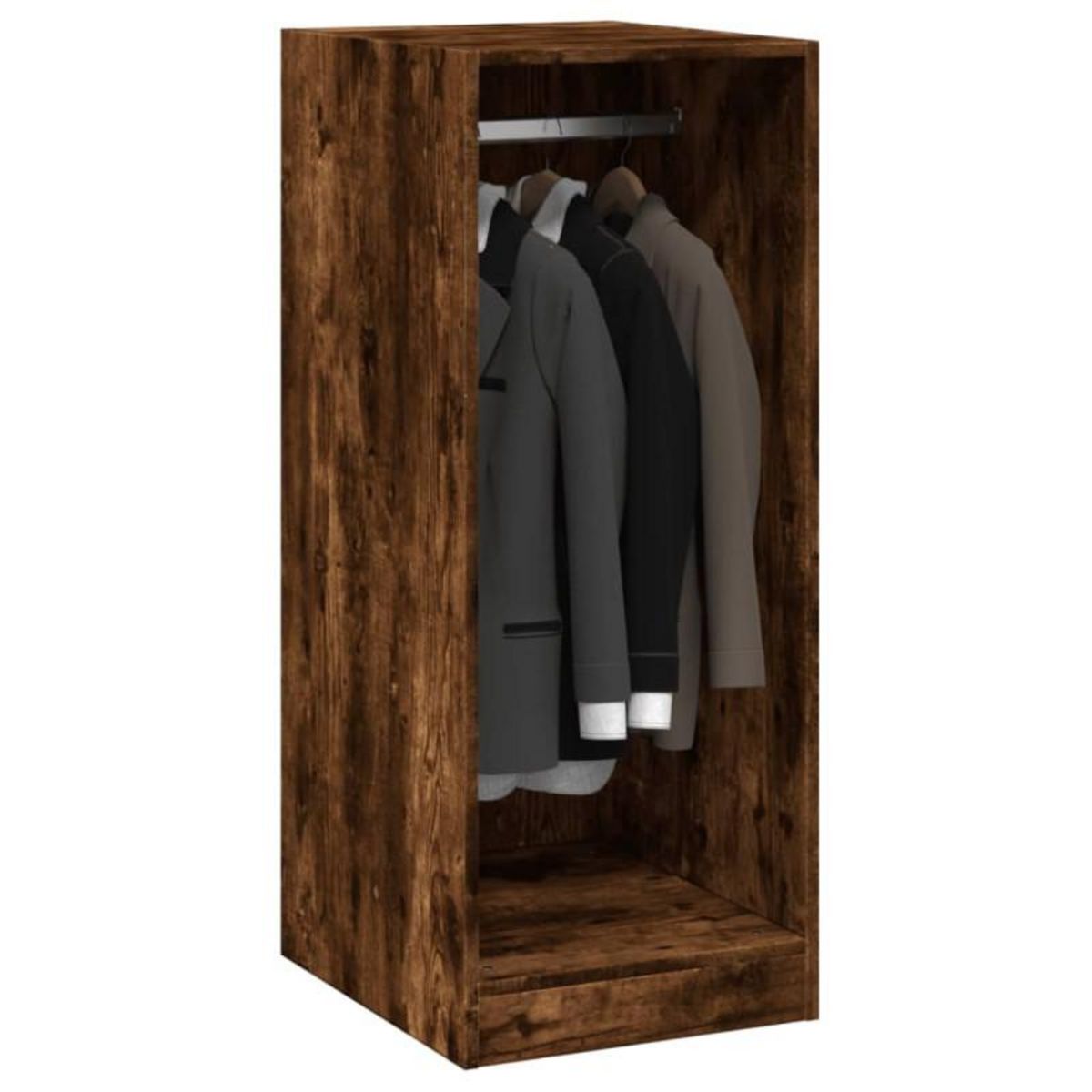 VIDAXL Garde robe chêne fumé 48x41x102 cm bois d ingénierie