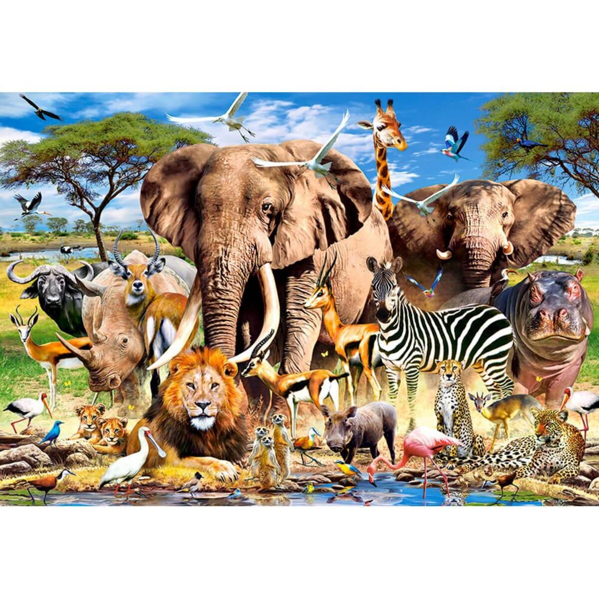 Castorland Puzzle 1500 pièces : Animaux de la Savane