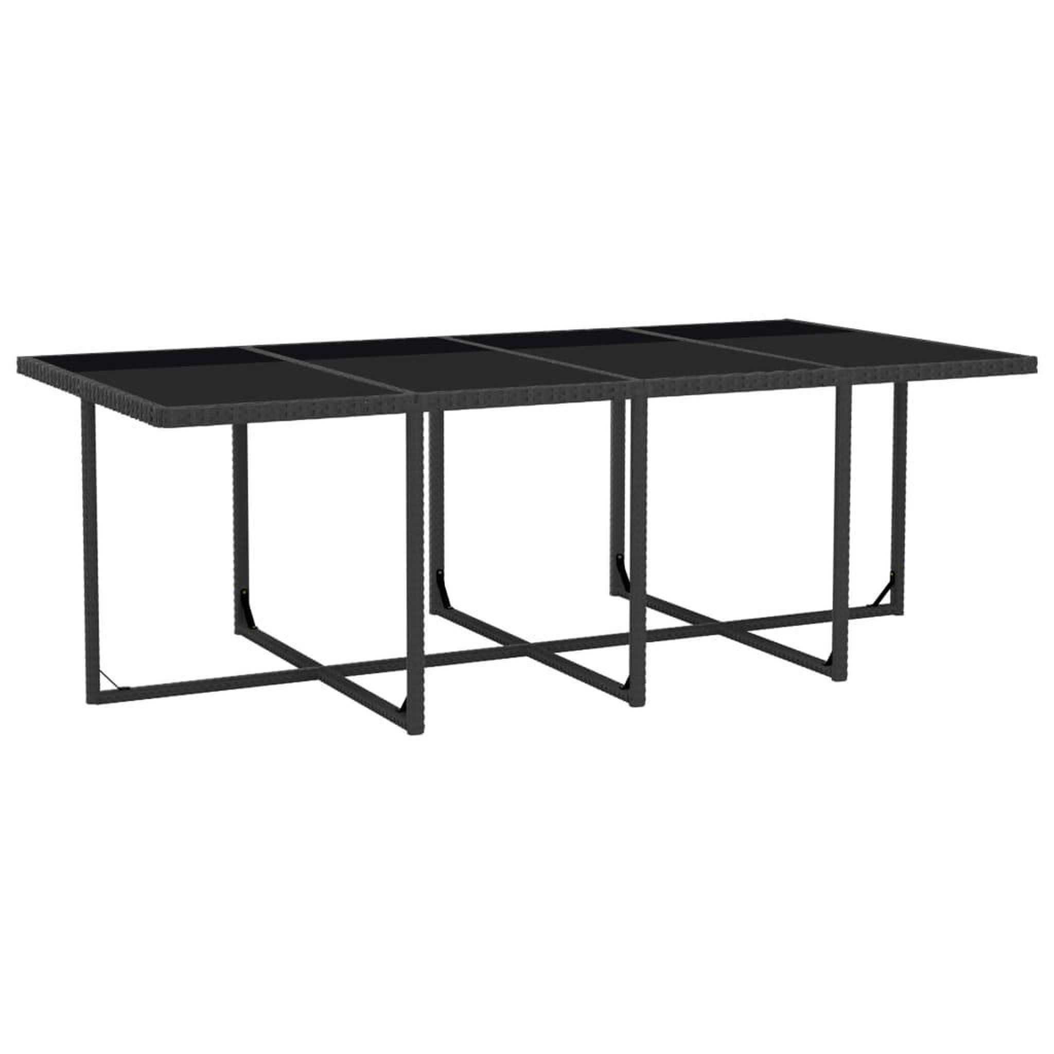 Voir la diapositive 5 : VIDAXL Salon de jardin 13 pcs avec coussins Resine tressee Noir