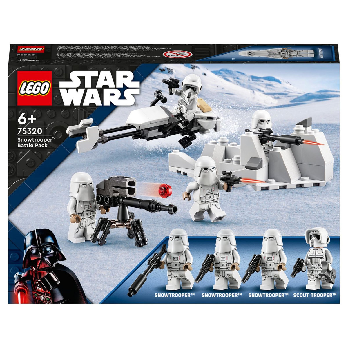 LEGO Star Wars 75320 Pack de combat Snowtrooper, Set Collector avec 4 Figurines