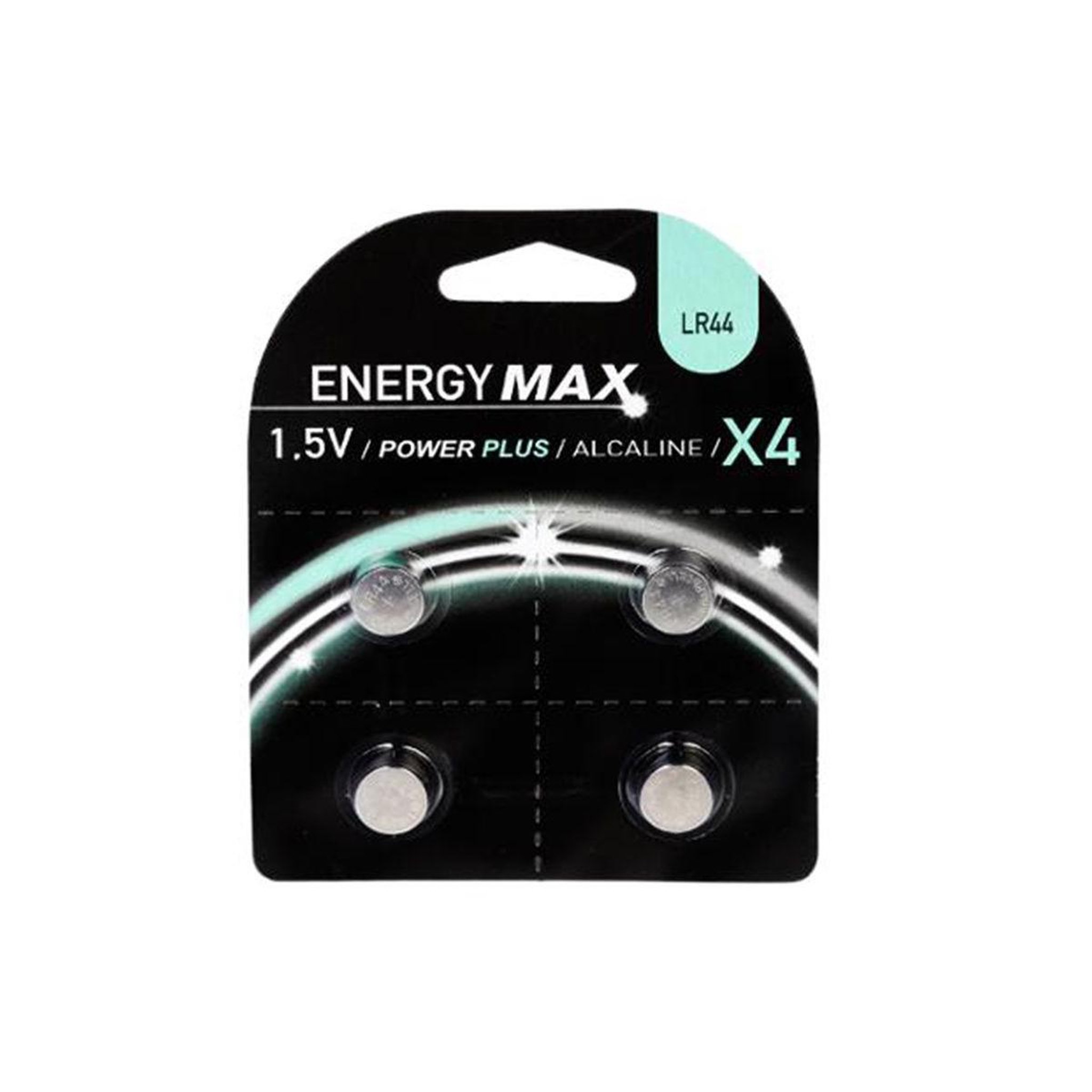 ENERGY MAX Lot de 4 Piles R44  Alcaline  1cm Vert