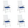 Voir la diapositive 4 : VIDAXL Coussins de chaise de jardin lot de 4 bleu royal 50x50x3 cm
