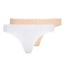 Voir la diapositive 1 : DIM x2 String Beige/ Femme Dim DIM0A6M
