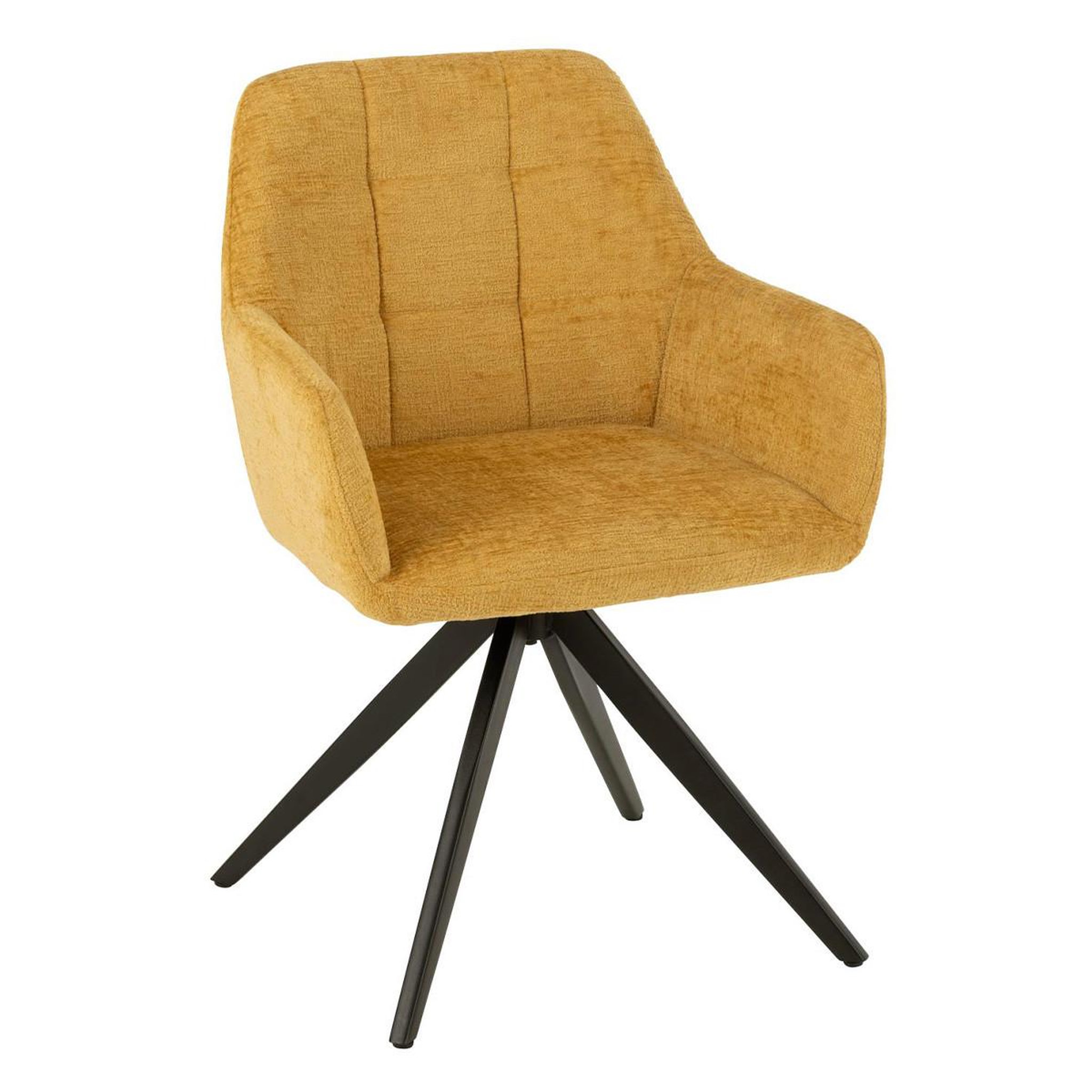 J-LINE Chaise design  louna  85cm ocre