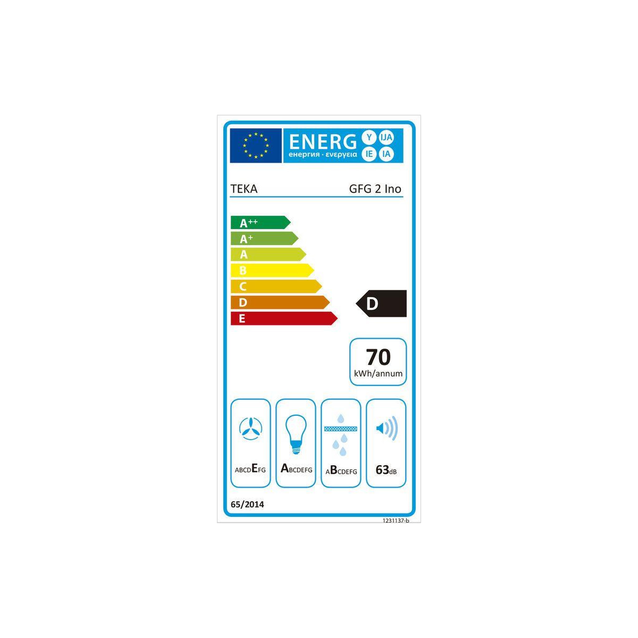 Voir la diapositive 4 : TEKA Hotte encastrable GFG2 WH