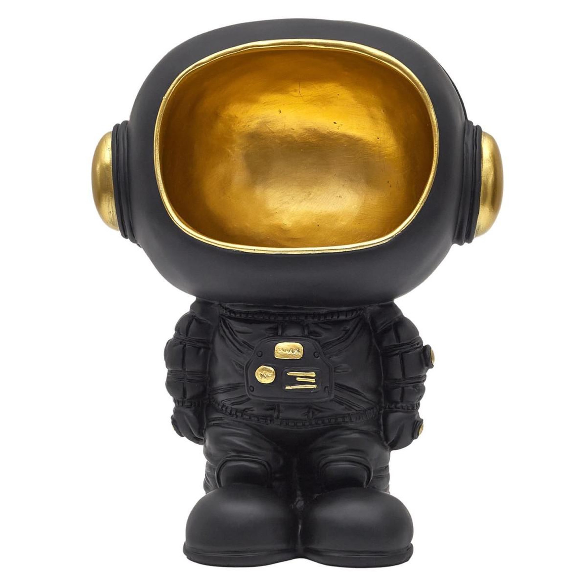 Voir la diapositive 2 : The Home Deco Factory Vide-poche statue  astronaute  28cm noir