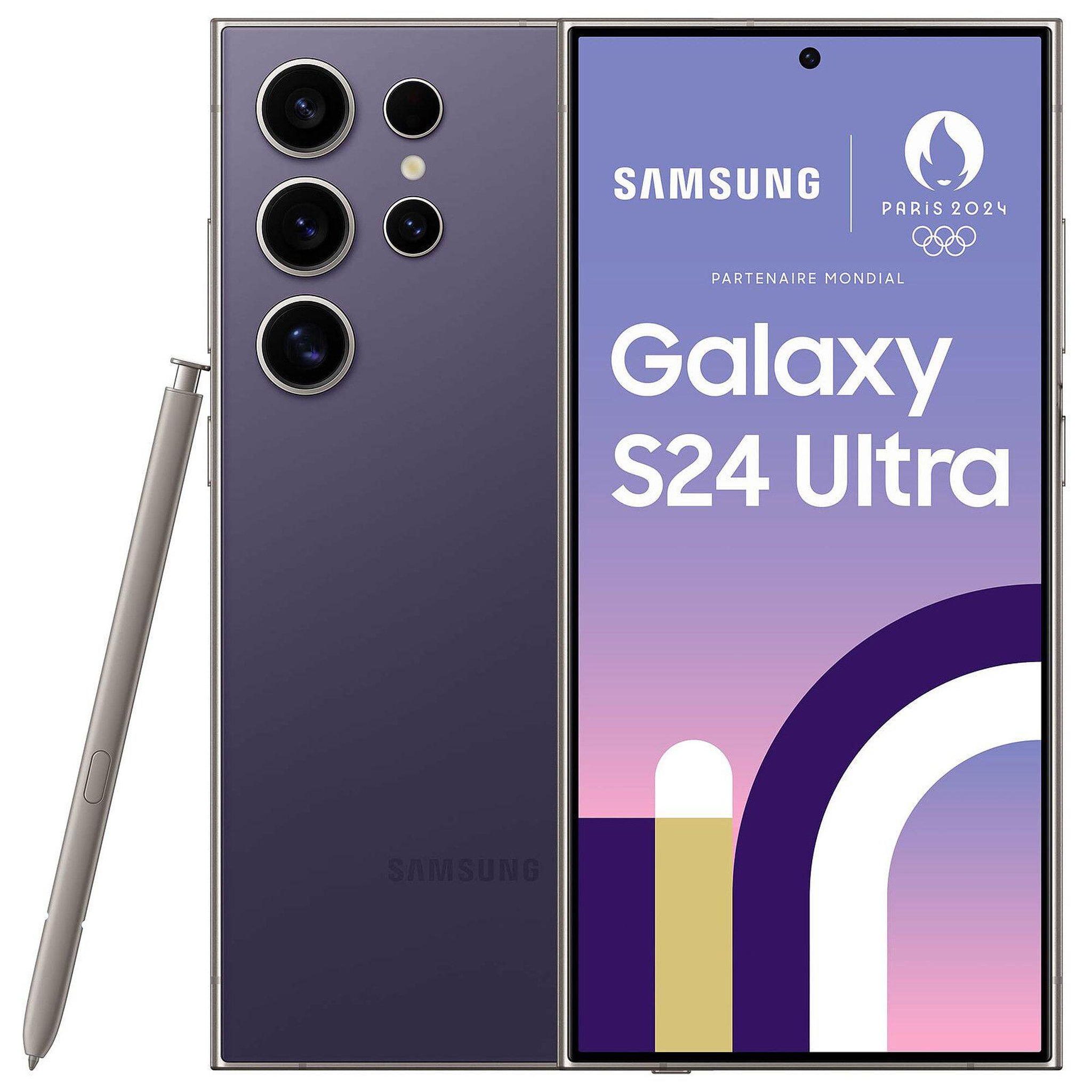 Voir la diapositive 1 : Samsung Samsung Galaxy S24 Ultra 5G Dual Reconditionné 256 Go - Grade A - Violet