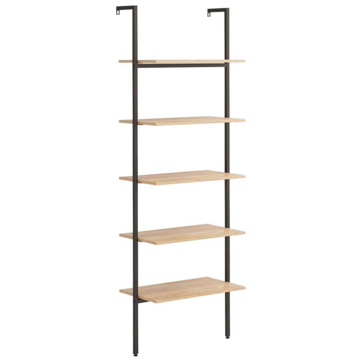 VIDAXL Etagere inclinee a 5 niveaux Marron clair et noir 64x35x185cm