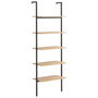 Voir la diapositive 2 : VIDAXL Etagere inclinee a 5 niveaux Marron clair et noir 64x35x185cm