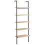 Voir la diapositive 2 : VIDAXL Etagere inclinee a 5 niveaux Marron clair et noir 64x35x185cm