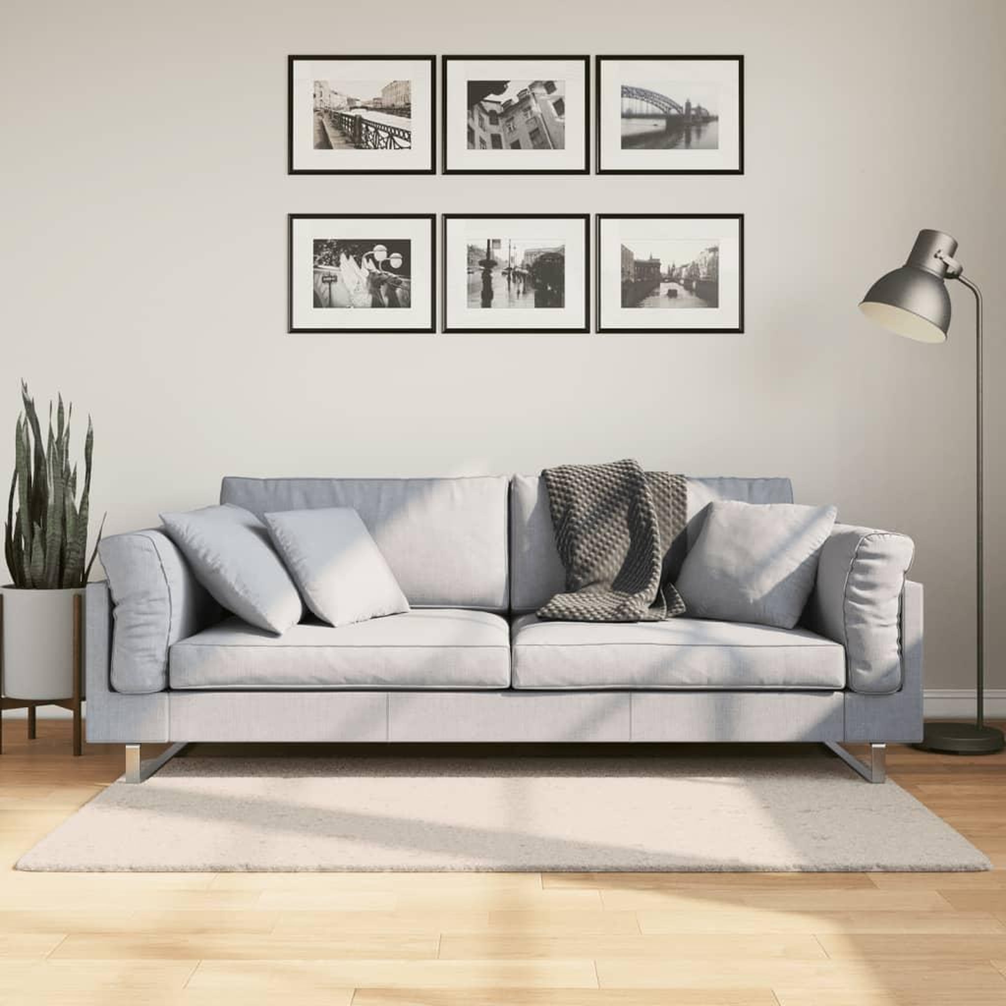 VIDAXL Tapis HUARTE a poils courts doux et lavable beige 80x150 cm