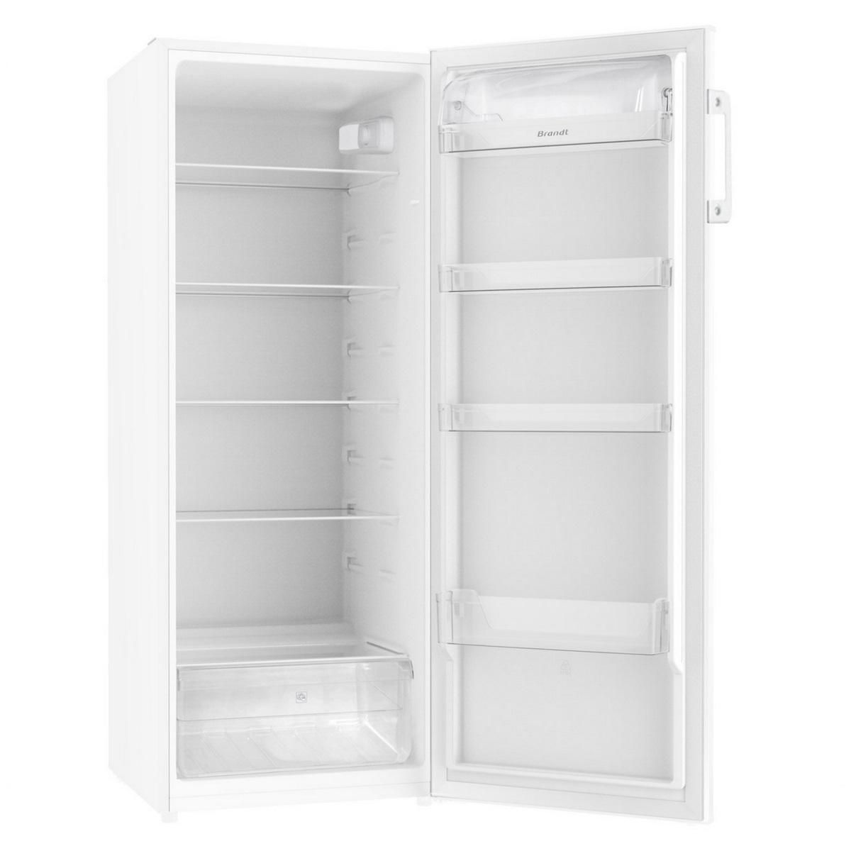BRANDT Réfrigérateur 1 porte 55cm 242l blanc - BFL4250EW