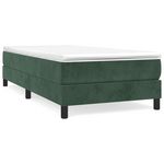 VIDAXL Cadre de lit sans matelas vert fonce 90x190 cm velours