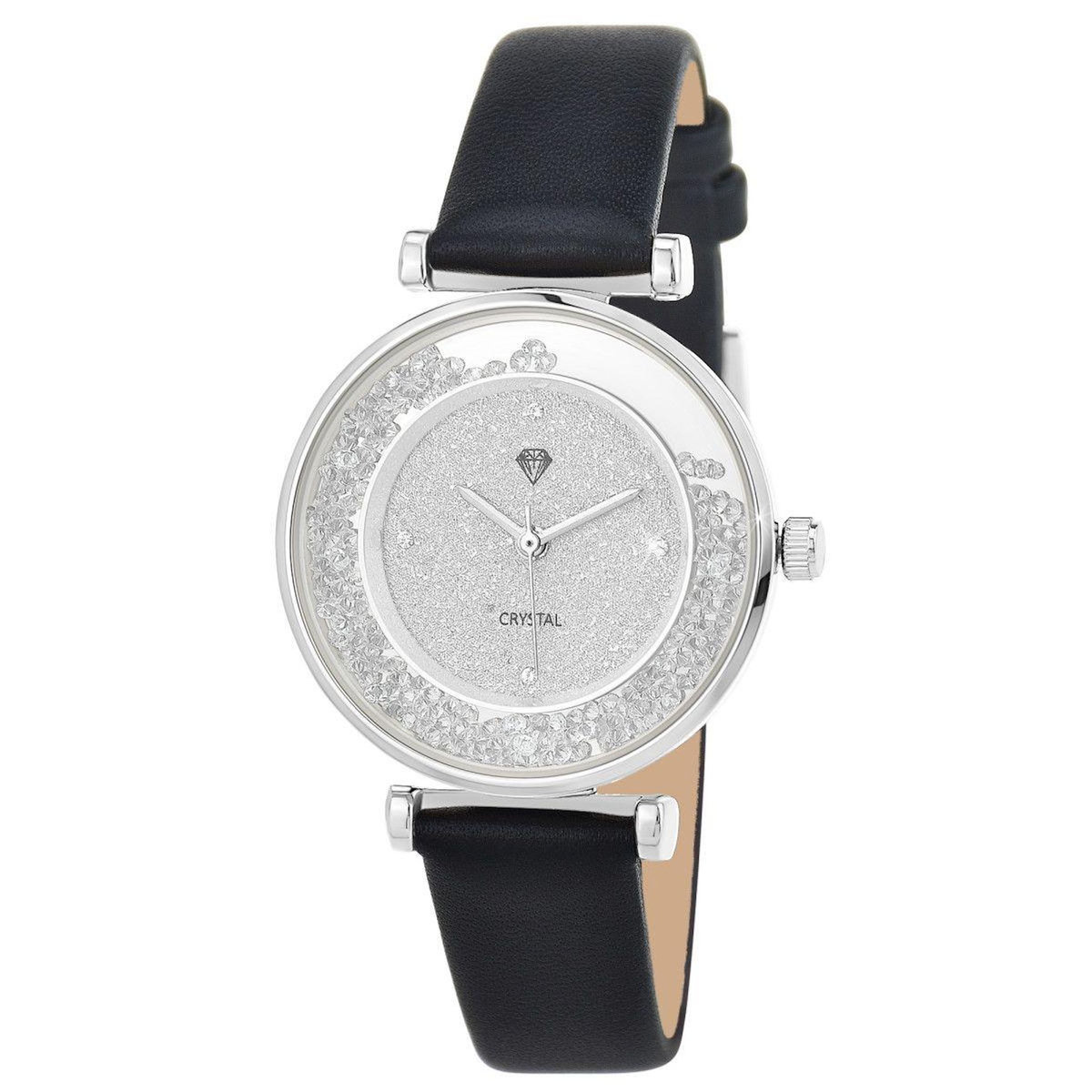 SC CRYSTAL Montre Helèna élégante ornée de Cristaux scintillants