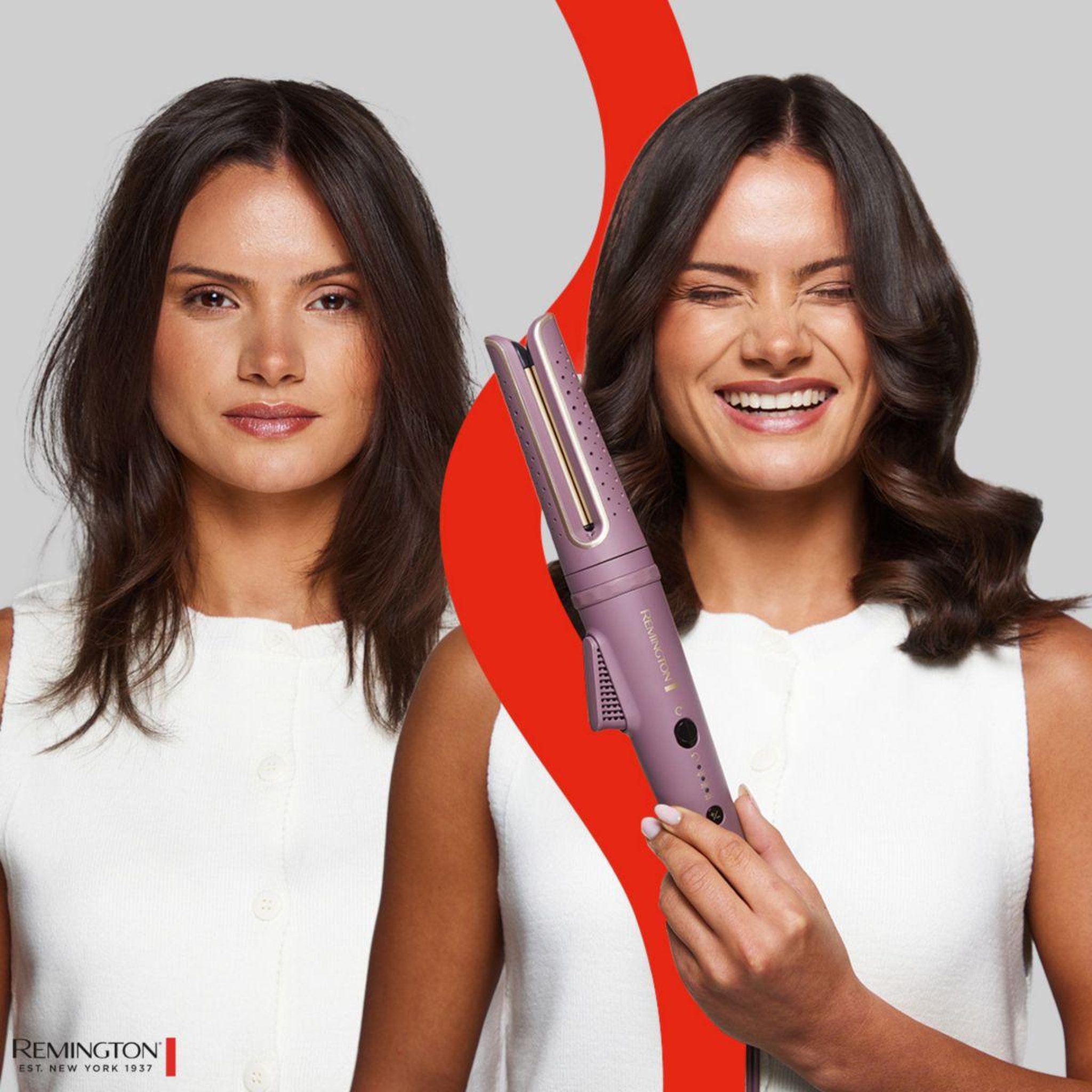Voir la diapositive 5 : REMINGTON Fer à boucler rotatif airvive