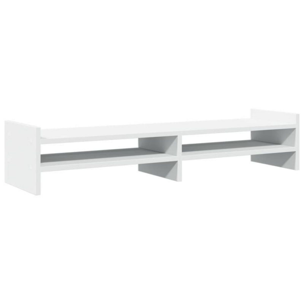 VIDAXL Support de moniteur blanc 100x27x20 cm bois d ingénierie